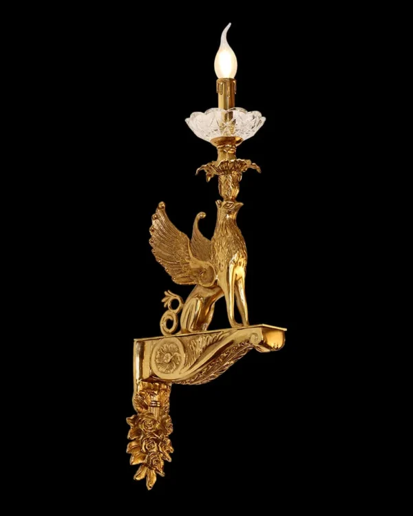 Ternes Brass Wall Sconce, 1-Light in antique brass