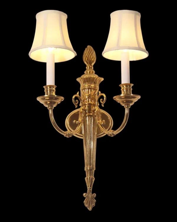 Varenne Brass Wall Sconce, 2-Light in antique brass