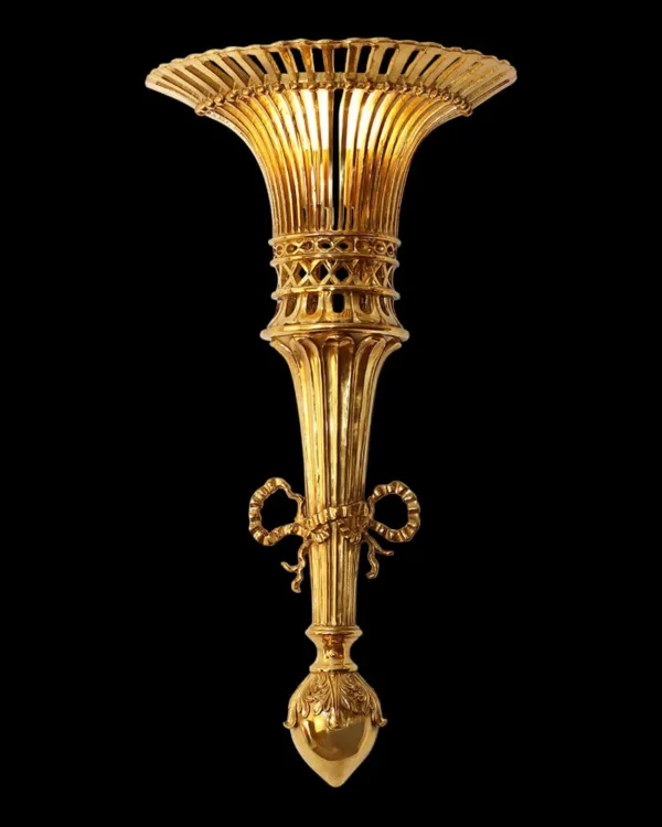 Wagram Brass Wall Sconce, 2-Light in antique brass