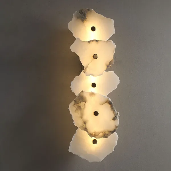 Blanche Alabaster Wall Sconce