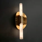 Céleste Round Alabaster Wall Sconce