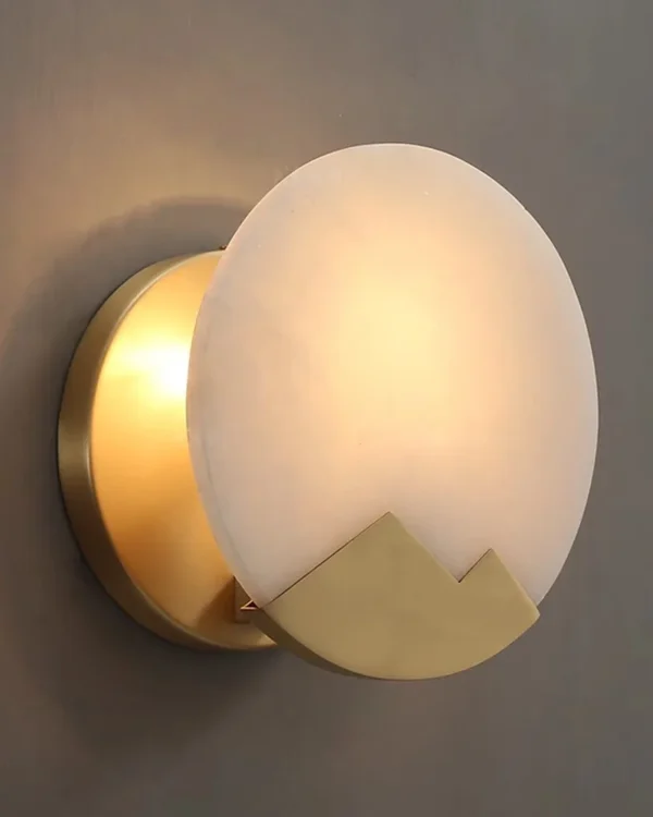 Halo Alabaster Wall Sconce, 1-Light