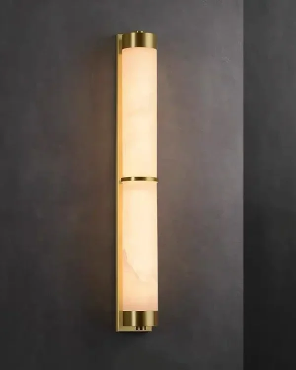 Nacre Alabaster Wall Sconce, 24" H
