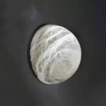 Ombre Globe Alabaster Wall Sconce