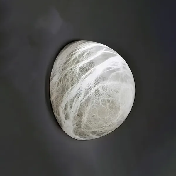 Ombre Globe Alabaster Wall Sconce