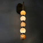 Opale Globe Alabaster Wall Sconce