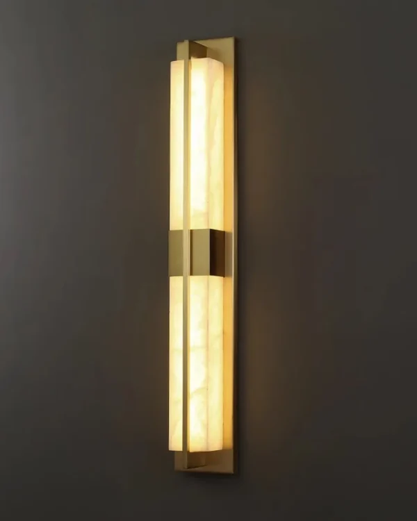Plume Alabaster Wall Sconce, 24" H