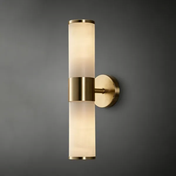 Sable Alabaster Wall Sconce, 19" H