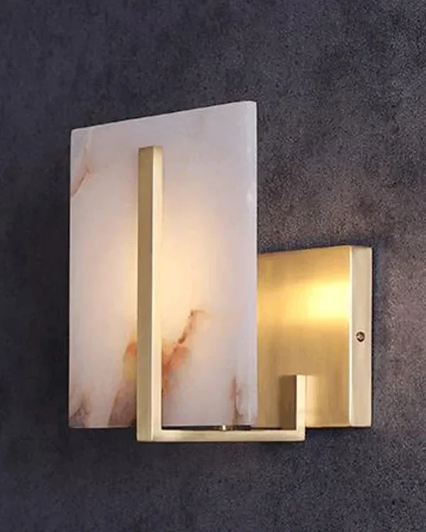 Soleil Alabaster Wall Sconce, 1-Light