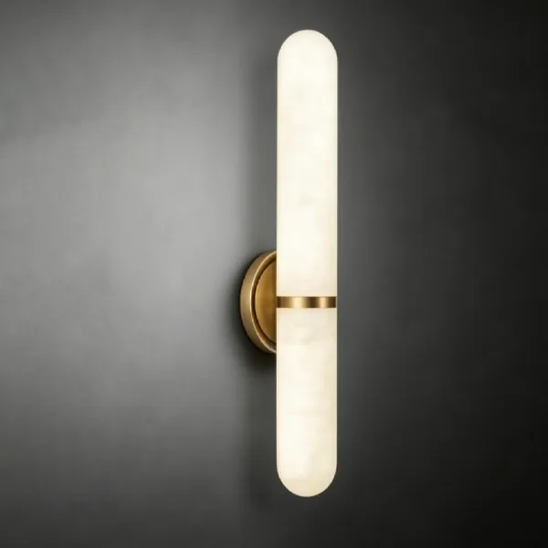 Vesper Alabaster Wall Sconce, 21" H