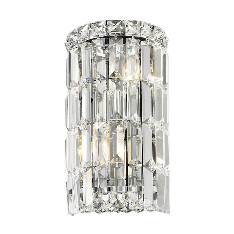 Altair Crystal Wall Sconce, 2-Light in polished chrome