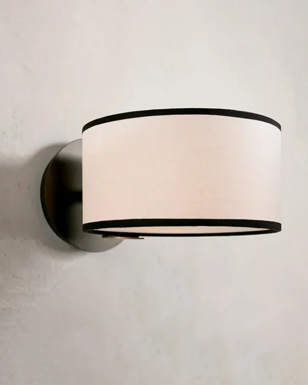 Laiton Wall Sconce, 1-Light, 6" H in light bronze