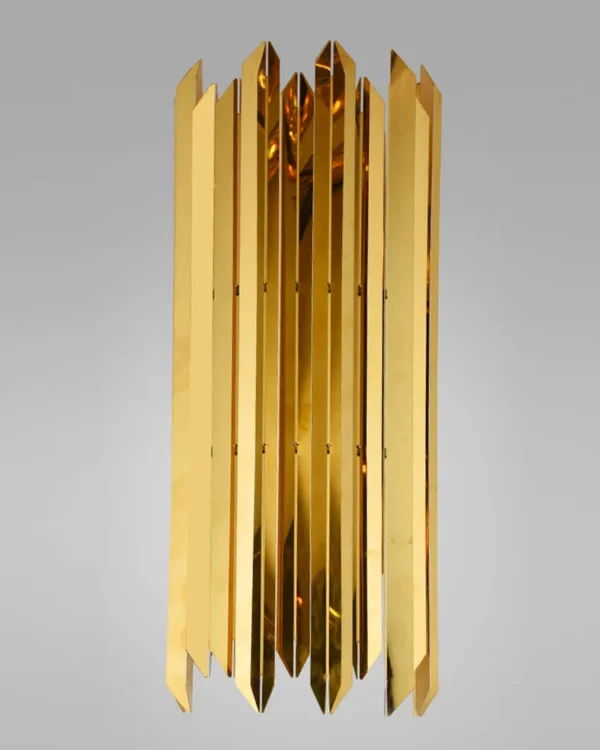 Lumen Crystal Wall Sconce, 2-Light in gold