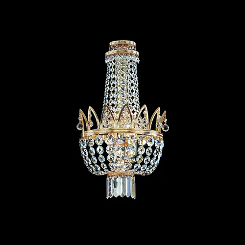 Météore Crystal Wall Sconce, 2-Light, 15" H in gold