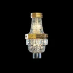Météore Crystal Wall Sconce, 3-Light in gold