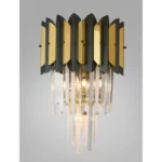 Néon Crystal Wall Sconce, 3-Light in gold