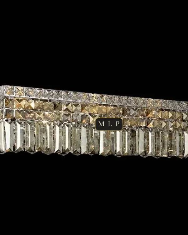 Schönbrunn Crystal Wall Sconce, 4-Light, 6" H in polished chrome