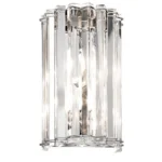 Sphère Crystal Wall Sconce, 2-Light in polished chrome