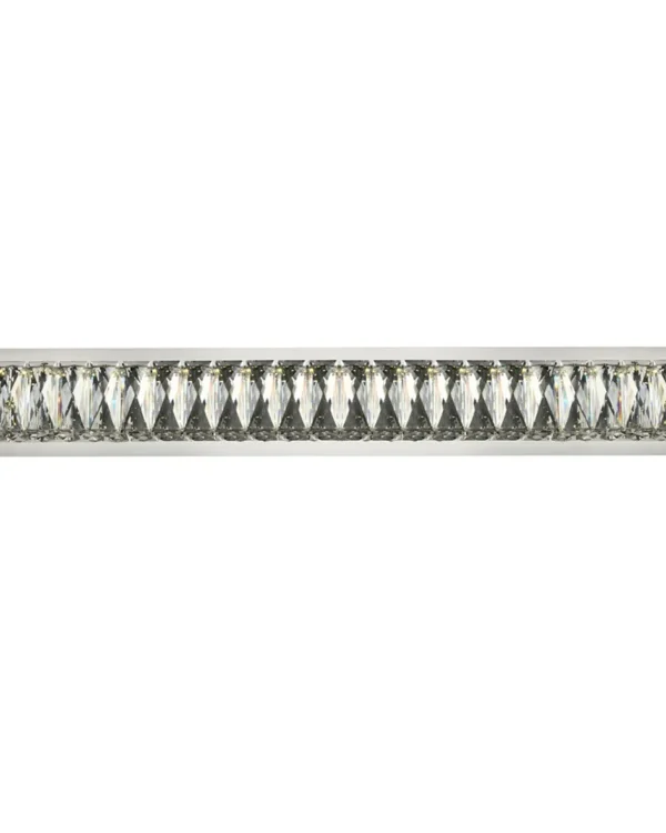 Vecteur Linear Crystal Wall Sconce II, 4" H in Polished Chrome in polished chrome
